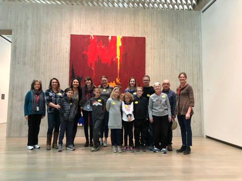 students and parents at Clyfford Stills Museum